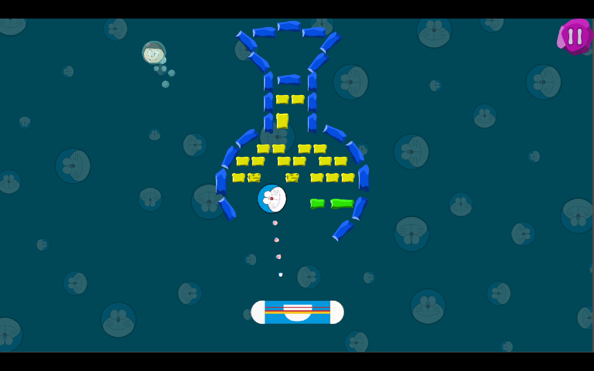 Скриншот игры Дораэмон: Арканоид